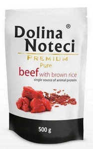Dolina Noteci Premium Pure liellopu gaļa ar brūnajiem rīsiem 500g