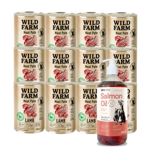 Wild Farm pastētes jēra gaļa 400g bez glutēna suņu barība