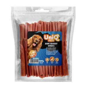 UNIQ PETS suņu uzkodas 500g Trušu nūjiņas