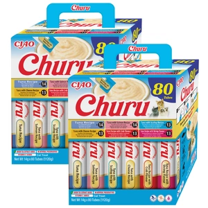 INABA Churu kaķiem - maisījums ar tunci 80x14g