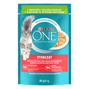 Purina One Sterilcat ar tītaru un zaļajām pupiņām 85g
