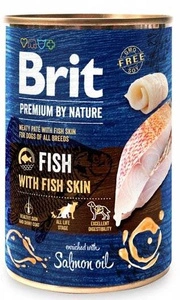 Brit Premium by Nature Zivis ar zivju ādu 400g