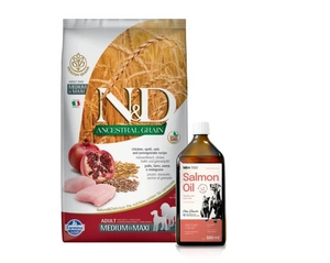Farmina N&D Ancestral Grain canine CHICKEN & POMEGRANATE ADULT MEDIUM&MAXI 12kg