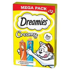DREAMIES Krēmveida ar vistu un lasi 12x10g