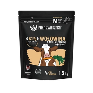 Paka Zwierzaka - Sausā barība SH Liellopu gaļa ar burkāniem "M" 1.5kg