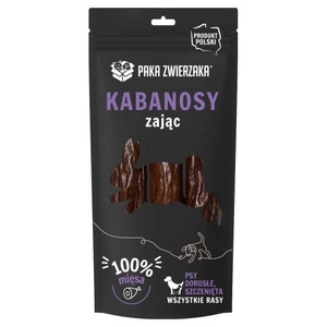 PAKA ZWIERZAKA- Zaķu kabanosi 3 gab (80g)