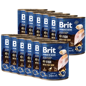 Brit Premium by Nature Zivis ar zivju ādu 800g