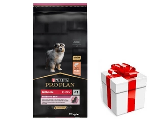 PRO PLAN Sensitive Skin Puppy barība ar lašiem 12kg + DOG STAMP