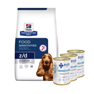 HILL'S PD Prescription Diet Canine z/d Jutīgums pret pārtiku 3kg