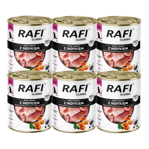 DOLINA NOTECI Mitrā barība suņiem Rafi Classic ar tītaru 800g