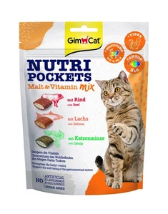 GIMCAT NUTRI POCKETS iesals un vitamīni 150g