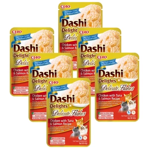 INABA Dashi Delights Delicate Flakes Vistas gaļa ar tunci un lasi 40g