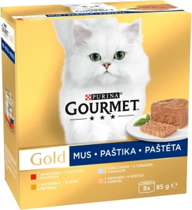 Purina Gourmet Gold Mousse maisījums 8x85g