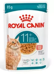 ROYAL CANIN mitrā kaķu barība, Senior Ageing 11+, mērce12x85g