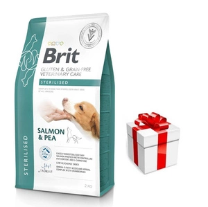 BRIT GF Veterinary Diets Dog Sterilizēts 2kg + STAIGMENA SUŅIEM