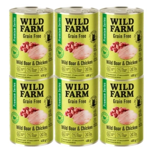 WILD FARM Premium Grain Free Wild Boar and Chicken 400g - barība kaķiem bez graudiem