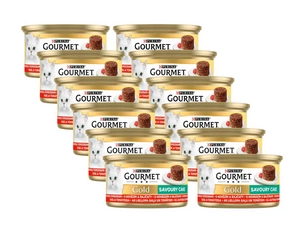 Purina Gourmet Gold liellopu gaļa tomātos 12x85g