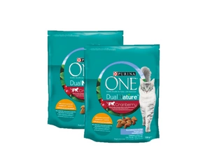 Purina One Dual Nature Spirulina barība pieaugušiem kaķiem ar vistas gaļu 2x750g