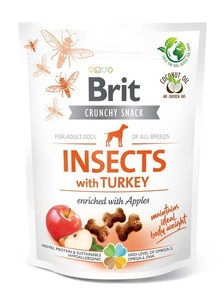 BRIT CARE Dog Crunchy Cracker Insektu krekeri ar bagātīgu Turcijas piedevu 200g