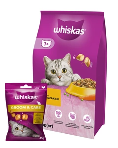 WHISKAS Adult 14kg - sausā kaķu barība ar vistu un dārzeņiem
