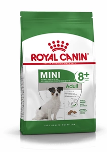 ROYAL CANIN Mini Adult +8 Plus - 2kg + STAIGMENA SUŅIEM
