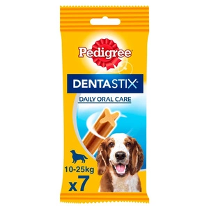 PEDIGREE DentaStix (vidējas šķirnes) zobu kārumi suņiem 7 gab. - 180g