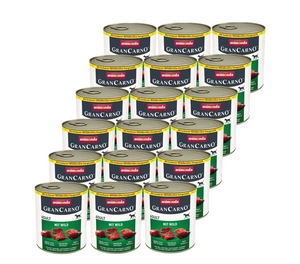 ANIMONDA GranCarno Pieaugušo suņu garša: brieža gaļa 18x800g