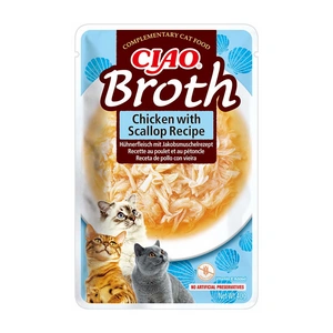 INABA Cat Ciao Bulth - papildbarība kaķiem ar vistas un ķemmīšgliemežu garšu 40g