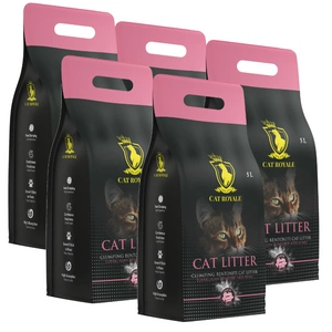 Cat Royale Baby Powder Bentonīta pakaiši 25l (5x5l)