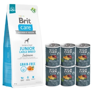 BRIT CARE Dog Grain-free Junior Large Breed Salmon 12kg