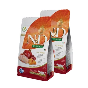 Farmina N&D Pumpkin feline KIVILS, PUMPKINS UN POMEGRANĀTS NEUTERĒTA RECEPTĒ 1,5kg
