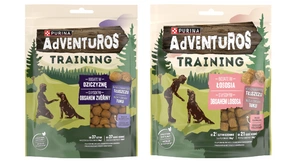 ADVENTUROS Apmācības suņu našķi ar bagātīgu gaļu 2x115g garšu maisījums