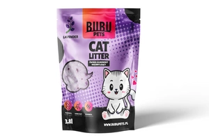 BUBU Pets Silikona nesapūstošais pakaišu pakaišs Micro lavender purple 3.8l