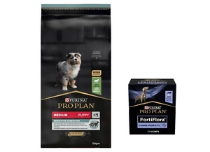 Purina Pro Plan Medium Puppy Sensitive Optidigest, jēra gaļa un rīsi 12kg