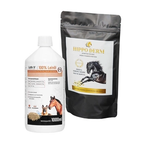 LAB-V Hippo Derm - Minerālbarība zirgiem kāju, matu un ādas stiprināšanai 1kg