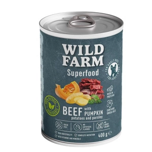 Wild Farm Superfood Beef 400g barība suņiem bez graudiem
