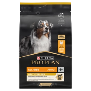 PRO PLAN Light Sterilizēta visu izmēru pieaugušo suņu barība ar vistas gaļu 3kg