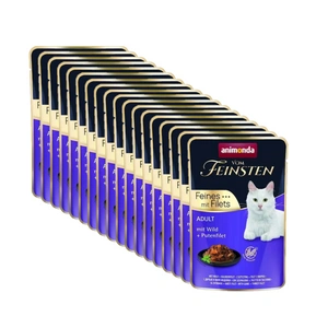ANIMONDA Cat Vom Feinsten Adult brieža gaļa + tītara fileja 85g paciņa