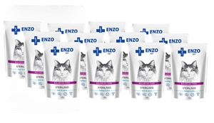 ENZO VET Sterilizēts ar teļa gaļu mērcē un tītara gaļu želejā 12x100g