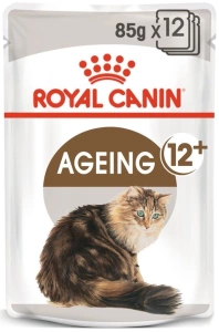 ROYAL CANIN Ageing +12 12x85g mitrā barība mērcē nobriedušiem kaķiem