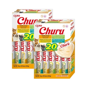 INABA Churu kaķiem - jaukta garša ar vistas gaļu 20x14g