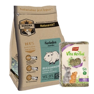 KORONA NATURY Natural-Vit barība jūrascūciņām 750g