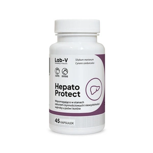 LAB-V Hepato Protect - Aknu darbības atbalsts suņiem un kaķiem 45 kapsulas