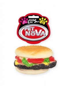 Pet Nova DOG LIFE STYLE Hamburgeri ar smidzinātājiem, sieru un mērci 9cm
