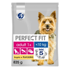 PERFECT FIT (Adult 1+) 825g Vistas gaļas bagāta sausā barība mazo šķirņu suņiem