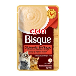 INABA Cat Ciao Bisque - papildbarība kaķiem ar vistas un liellopa gaļas garšu 40g
