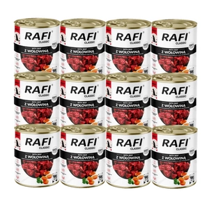 DOLINA NOTECI Mitrā barība suņiem Rafi Classic ar liellopu gaļu 800g