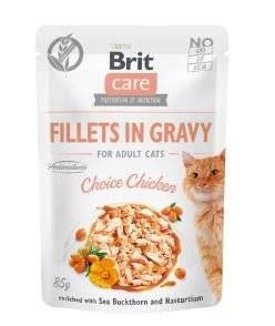 BRIT CARE Cat Pufs Fileja ar mērci Choice Chicken 85g