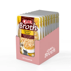 INABA Ciao Broth kaķu barības piedeva ar vistas garšu buljonā 40g