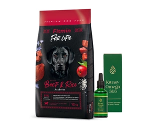 FITMIN For Life Liellopu gaļa ar rīsiem 12kg